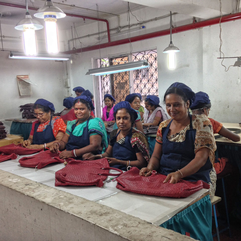 Nika Trade Taschen, werden in Indien nach BSCI (Business Social Compliance Initiative) Normen produziert